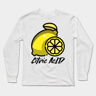 Lemon Citric Yummy Tangy Long Sleeve T-Shirt